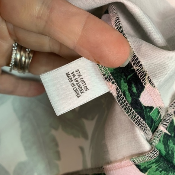 St. John Spring 2018 Tropical Palm Leaf Sheath Dress Size 8 - Picture 4 of 10